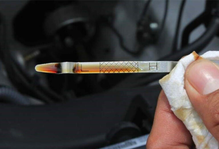 nivel de aceite correcto