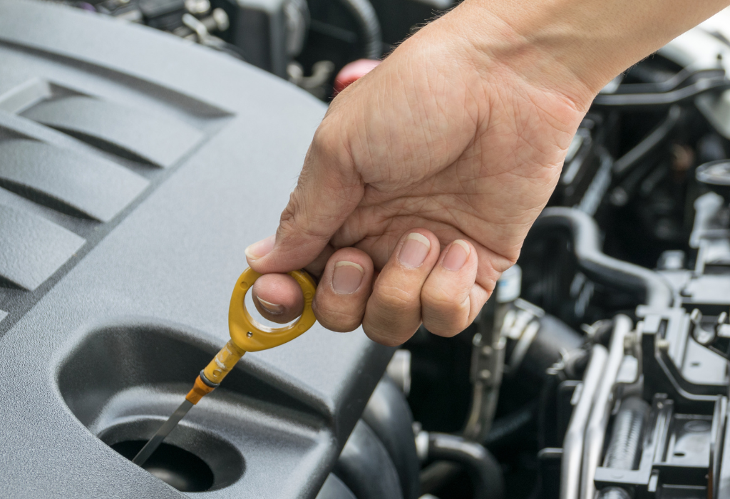 nivel de aceite de motor bajo